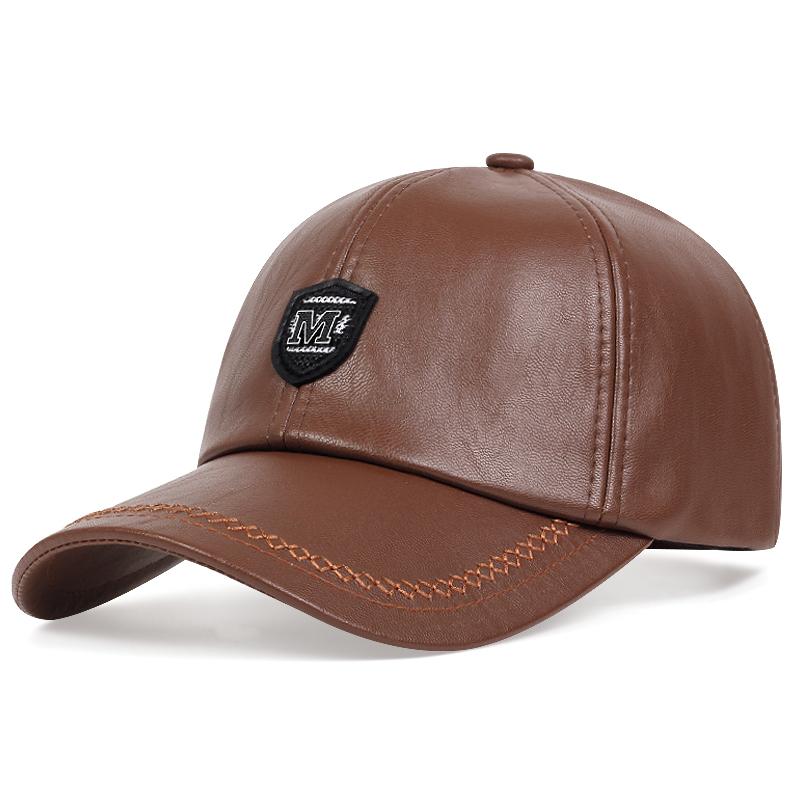 Осень Зима теплая кожаная бейсболка Хип-хоп Snapback шляпа Мода Мужчины Женщины Спортивные Повседневные Кепки Папины шляпы Регулируемые gorras