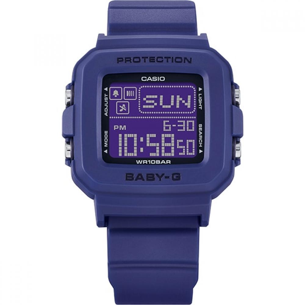 Casio Women Bgd 10 Series Rubber Band Blue Bgd 10k 2jr