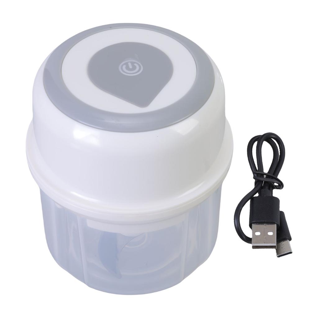 Small USB Powered Garlic Mincer 250ML Vegetable Chopper Wireless Electric Crusher for Efficient Food Preparation