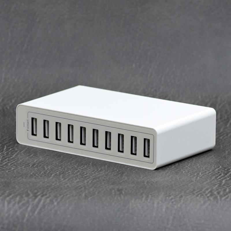 Многопортовое USB-зарядное устройство 65 Вт, быстрая зарядка PD 20 Вт, QC 3.0, совместимо с Apple и Huawei.