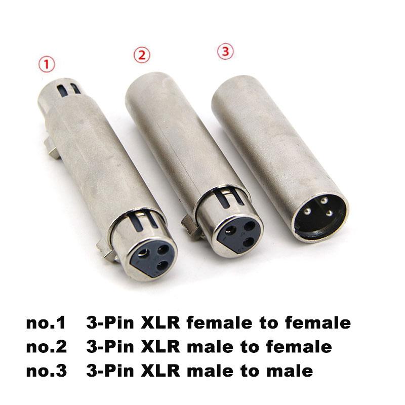 1 шт. 3-контактный XLR-штекер, гнездо для подключения аудио-микрофона, микрофонного адаптера, разъем XLR с 3-контактным штекером для гнезда XLR