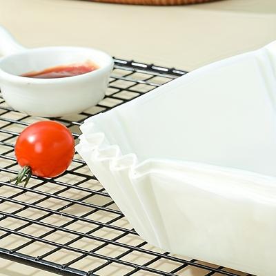 30 шт., Одноразовые бумажные вкладыши для аэрофритюрницы, 16 см*16 см/6,29 дюйма*6,29 дюйма Вкладыши для аэрофритюрницы [ Подходят для 2-8 кварт ], Пергамент с антипригарным покрытием