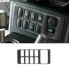 Car Interior Carbon Fiber Trim Central Control Knob Panel Cover Sticker For Toyota FJ Curiser 2007- Styling