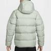 Nike Однотонная куртка с капюшоном на молнии, модная, универсальная, с длинным рукавом, пуховик, мужская куртка, светло-серая, HQ0897370