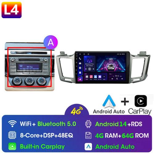Для Toyota RAV4 Rav 4 XA40 2012 - 2018 Android Car Radio Multimidia Video Player Navigation GPS Carplay Touch Screen Auto Stereo