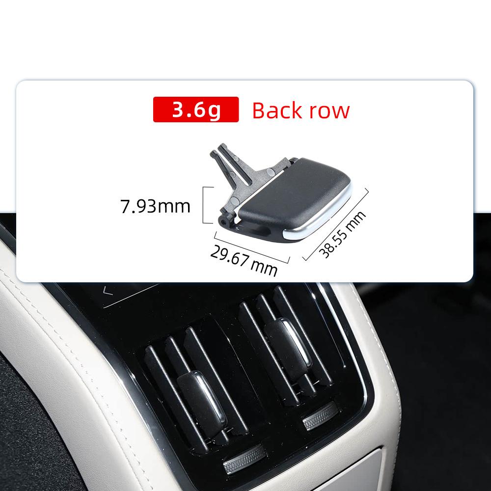 39844538 Black Car Rear AC Air Conditioning Vent Outlet Tab Clip For Volvo S90 S90L 2015-2026 AC Air Vent Outlet Tab Clip