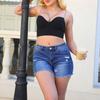 Женские удобные модные повседневные шорты из эластичного денима