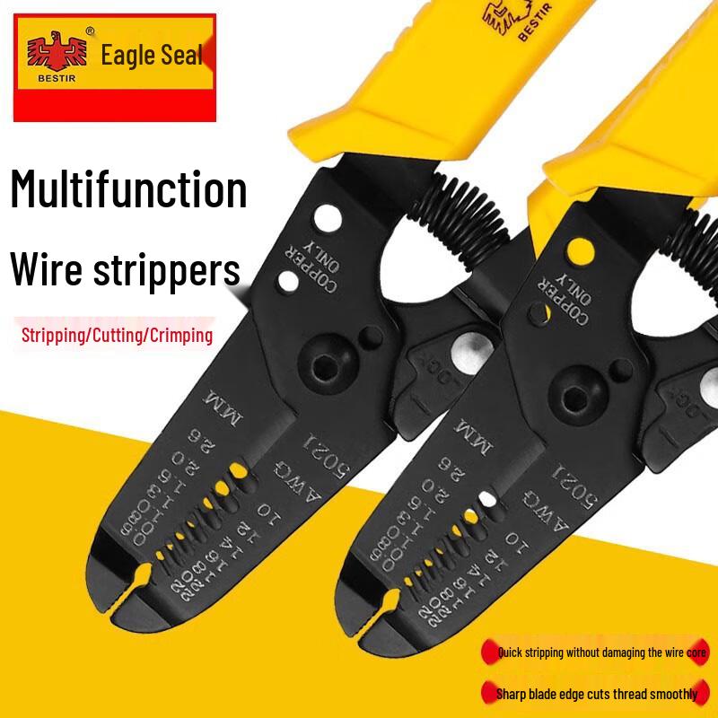 Multi-function 3-in-1 Wire Stripper & Cutter Pliers