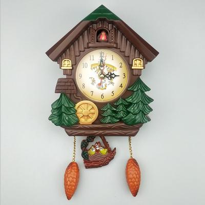 Часы с кукушкой с маятником Настенные часы Гостиная Время Бой Маятник Будильник Домашний Арт Декор 10 дюймов Будильник