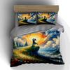 Colorful romantic scenery. Bedding Duvet cover sets Duvet covers Pillowcases gifts (1 * Duvet Cover 2 * Pillowcases, without duvet insert)