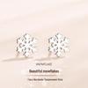 Серьги-пусеты из стерлингового серебра 925 пробы «Снежинки», Европейский и американский минималистичный стиль, Идеальный рождественский подарок для лучших подруг и девушек.