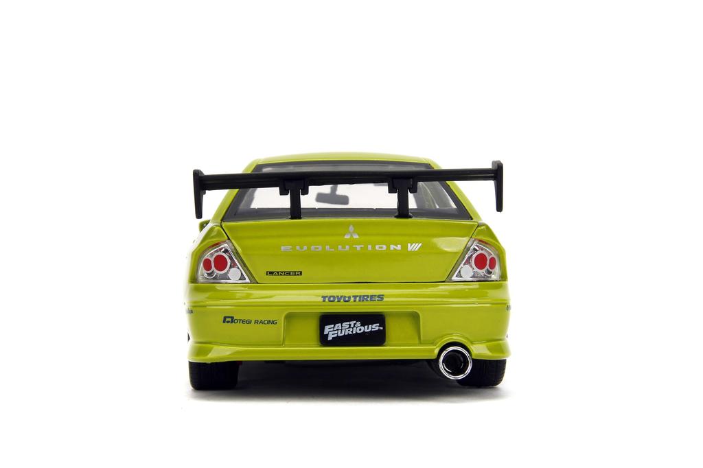 Jada Toys Jadatoys Fast Furious Mitsubishi Lancer Evolution VII Model Car & 1/24 Die-cast (Lan Evolution)