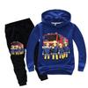 New Clothes Set A Rescue Team Fireman Sam Children Tracksuit Kids Clothing Suit Boys and Girls Hoodie + Pants