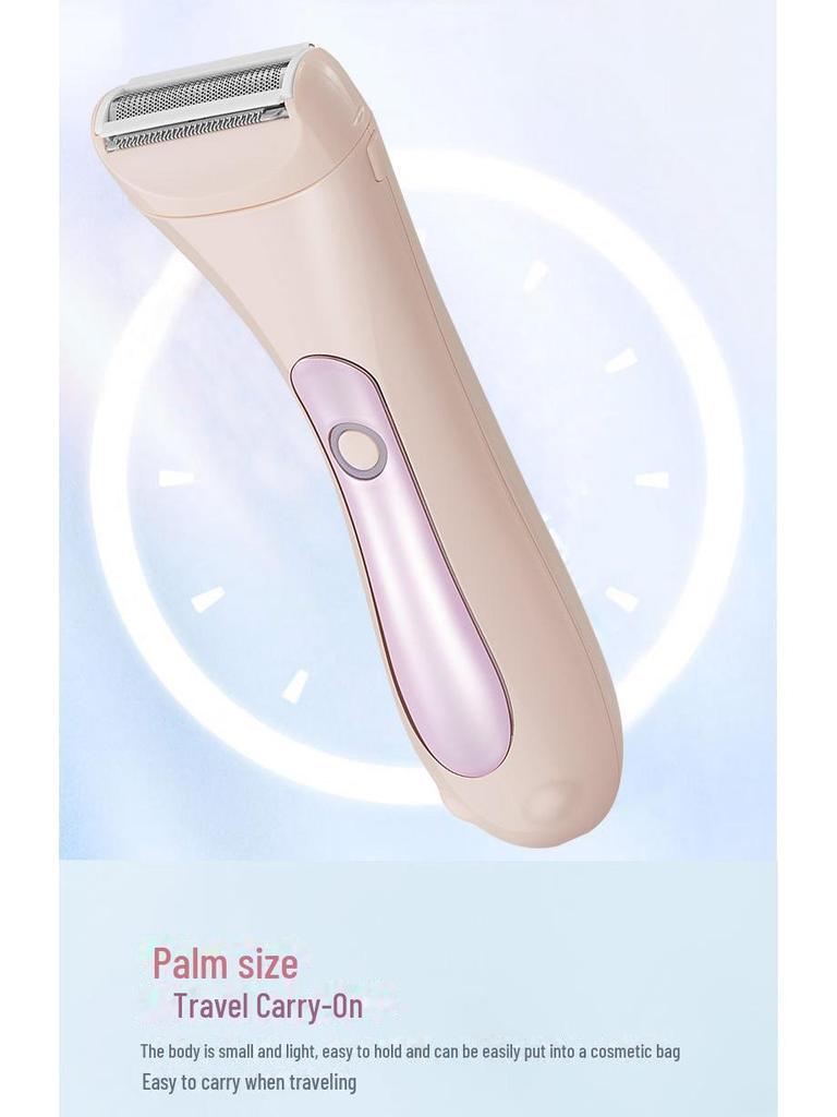 Женская портативная электробритва для влажного/сухого бритья — идеально подходит для удаления волос в области подмышек и груди