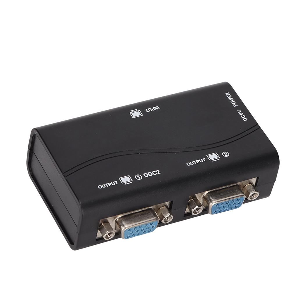 Разветвитель VGA 1 в 2, 250 МГц, питание от USB, 1920x1440, 1080P, видеоразветвитель для дублирования экрана