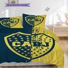 Boca Juniors Pattern Bedding Quilt Set Quilt Cover Pillowcase Home Decoration Birthday Gift (1 * duvet cover + 2 * pillowcase, without core)