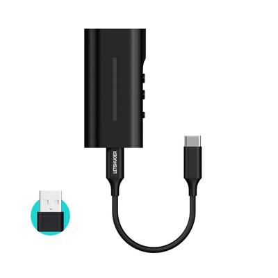 LETSHUOER DT03 Портативный USB ЦАП Усилитель разрешения сплава/3,5 мм/4,4 мм соединение/DSD256/32 бит/384 кГц/Высокая совместимость/Сертификация Hi-Res/Алюминий