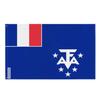 Drapeau - Français - Antarctique - 128 X 192 Cm - Polyester - Recto/verso - Œillets En Fer