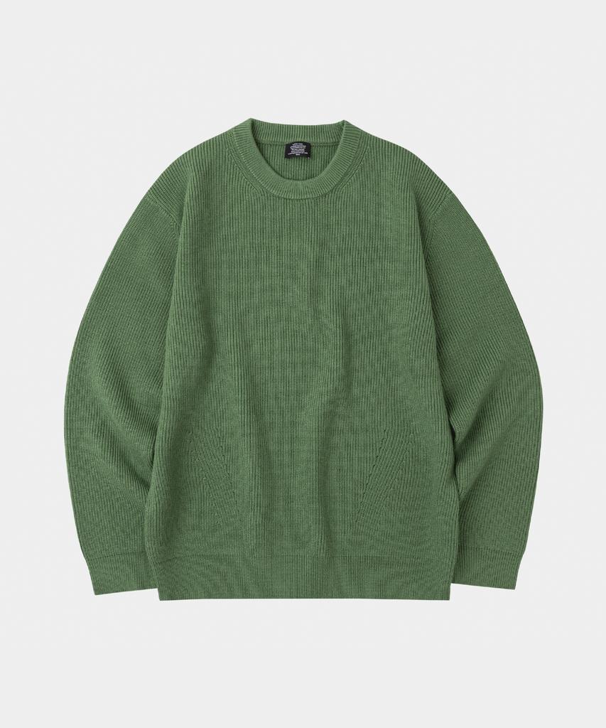 LETTERCOMO Essential Hazzi Round Knit Green