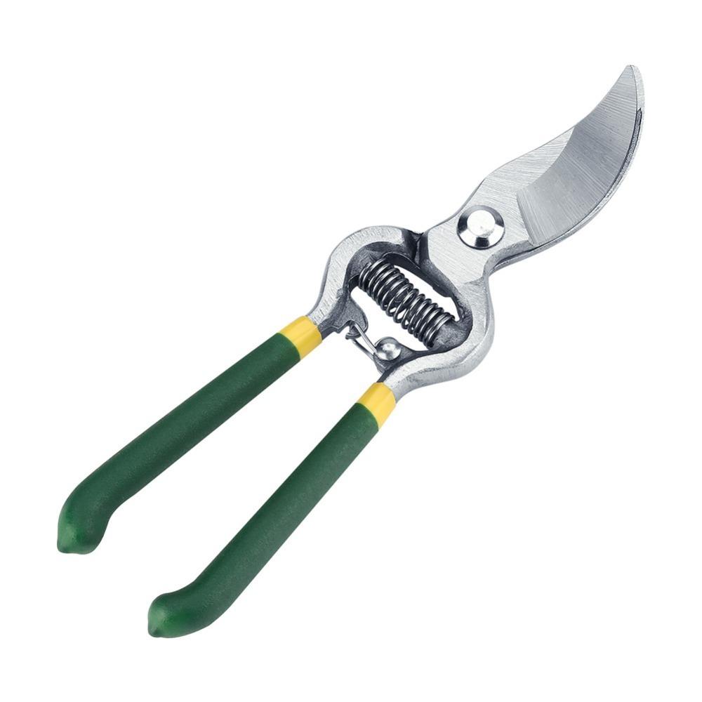 High Carbon Steel Pruning Shears Black and Green Bypass Pruners Fruit Tree Maintenance