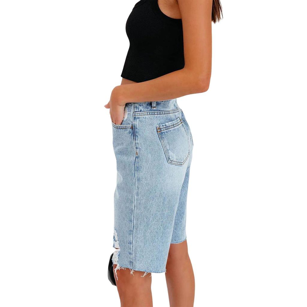 2024 повседневные тонкие новые модные женские джинсовые шорты