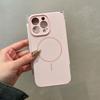 Применимо к iPhone 17 чехол для мобильного телефона из жидкого силикона с тонким кольцом, магнитный, Apple 16promax, чехол с мелкими отверстиями, полностью защитный