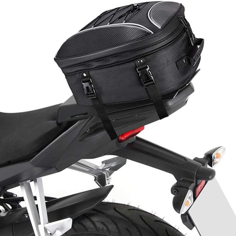 1pc Motorcycle Tail Bag Motorcycle Rear Seat Backpack Bag Multi-functional Waterproof Large Capacity Motorbike Rider Suitcase