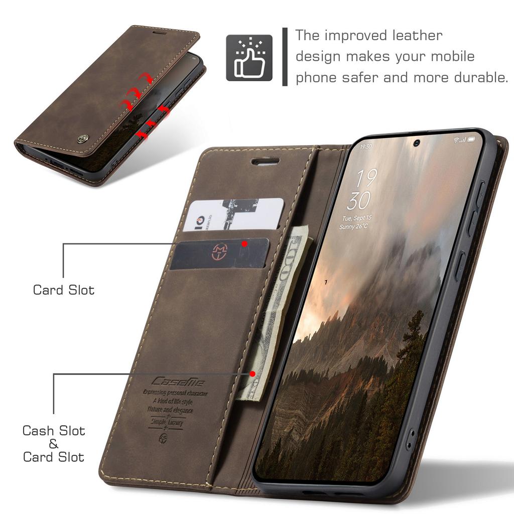 CaseMe Ретро Магнитная Откидная Чехол-Кошелек из ПУ Кожи для Oneplus 15 Чехол для Телефона For Oneplus15 1+15