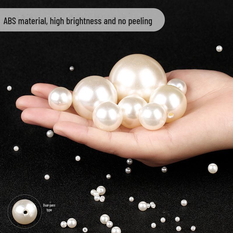 3-30mm Glossy Imitation Pearl Beads for DIY Jewelry: Hairpins, Bracelets, Necklaces, and Decorative Accessories.