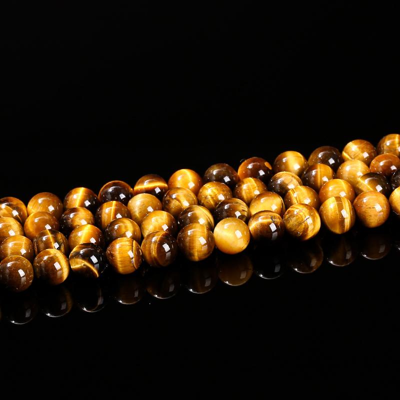 Natural Yellow Tiger Eye Stone Bead Loose Spacer 4 6 8 10 12mm For Jewelry Making Diy Necklace Bracelet Accessoy