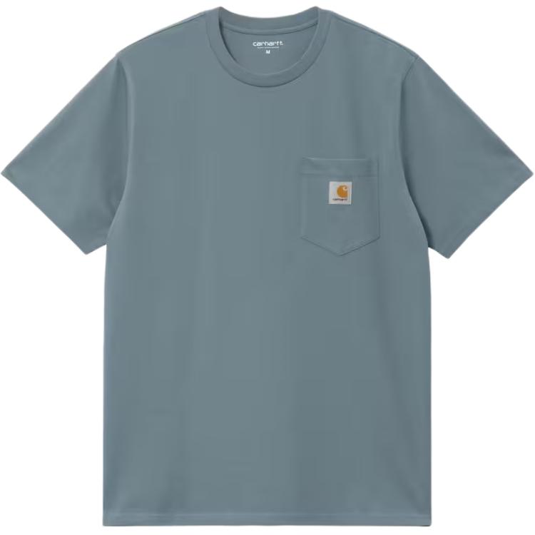 Carhartt WIP SS26 S/S Pocket T-Shirt Simple Design Chest Pocket Casual Round Neck Short Sleeve T-Shirt Men Tops I030434-3GG-XX