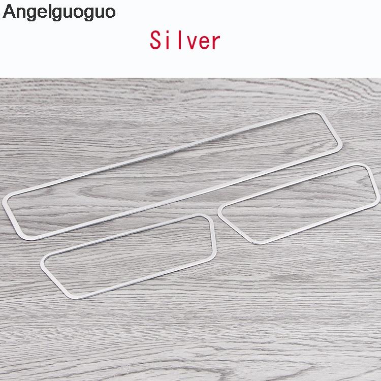 3 шт., накладка на розетку переменного тока, наклейки на рамку для выхода воздуха, чехлы для BMW 3 серии E90 2005-2012 гг. ( красный, серебристый