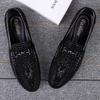 Luxury Brand Crocodile Pattern Mens Loafers Sequins Mocassins High Quality Men Casual Shoes Genuine Leather Designers Men Shoes