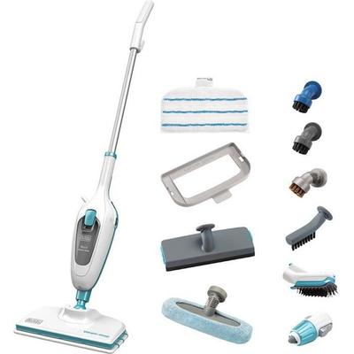 BLACK+DECKER FSMH13E10-QW - Паровой швабра с ручным очистителем 1300 Вт - 10 аксессуаров в комплекте - Кабель 4,8 м