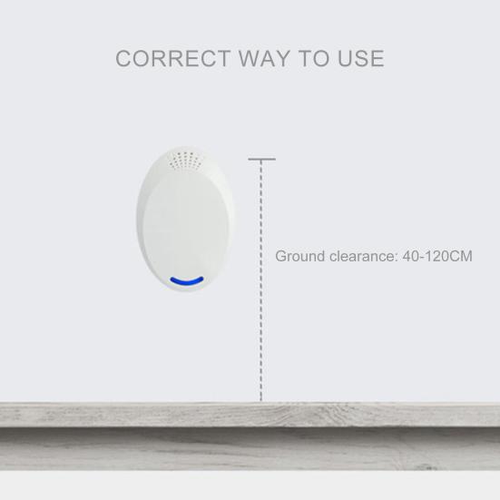 Ультразвуковой отпугиватель вредителей, устройство для отпугивания крыс и грызунов, компактный размер, портативный электронный подключаемый высокочастотный отпугиватель вредителей