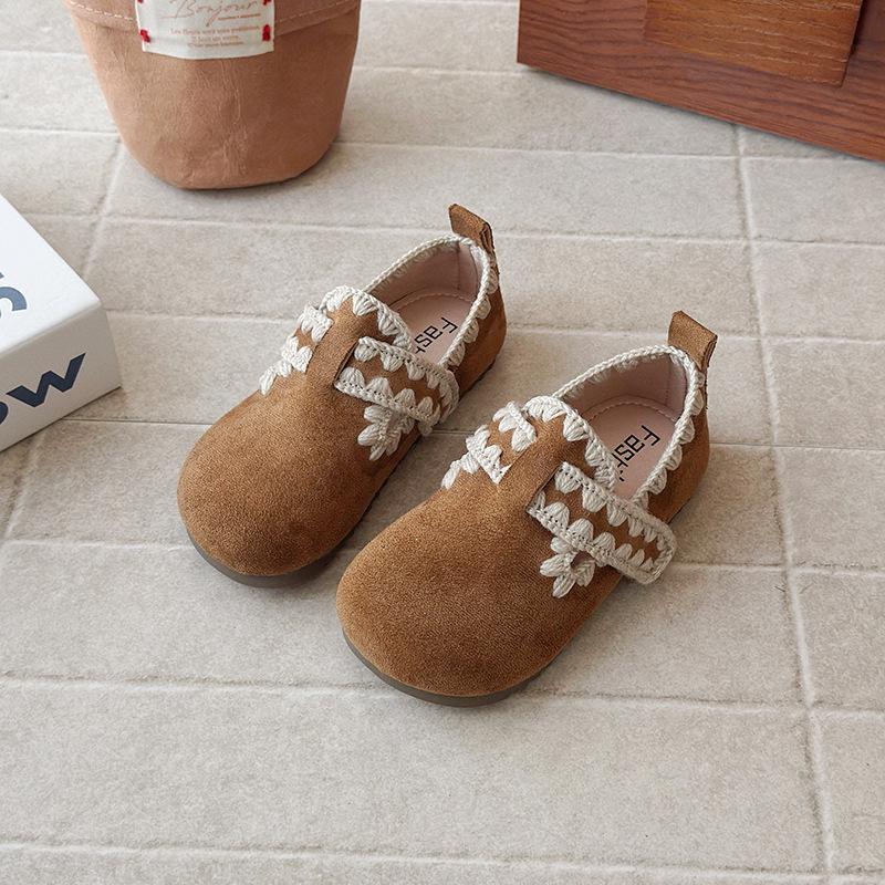 Весна/Осень 2026 Девочки Birkenstock Princess Кожаные Мокасины - Мягкая Подошва Детская Обувь