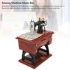 Sewing Machine Music Box Hand Crank Musical Box Vintage Sewing Machine Desk Decoration