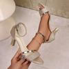 Fashion Women High Heels Sandals Summer Fashion Party Shoes for Women Comfortable Open Toed Thin Heels Sandals Designer Luxury Sandals