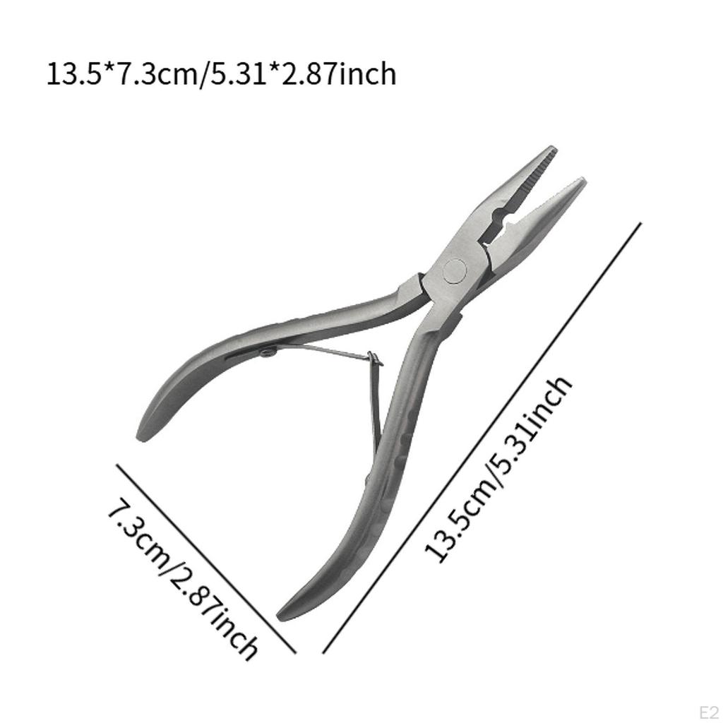 Щипцы для наращивания волос, инструмент для бисероплетения, стабильный, легкий, с одним отверстием, для нано