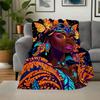 "Enchanted Butterfly Fantasy Fashion: Vibrant, Colorful Women's Clothing"Blanket Flannel Throw Blanket for Sofa, Bed, Travel, Camping, Offic