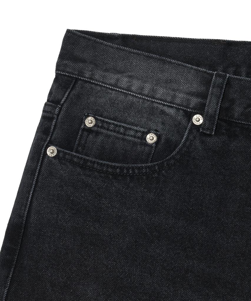 PHYSICAL DEPARTMENT Washed Bermuda Denim Shorts_Black
