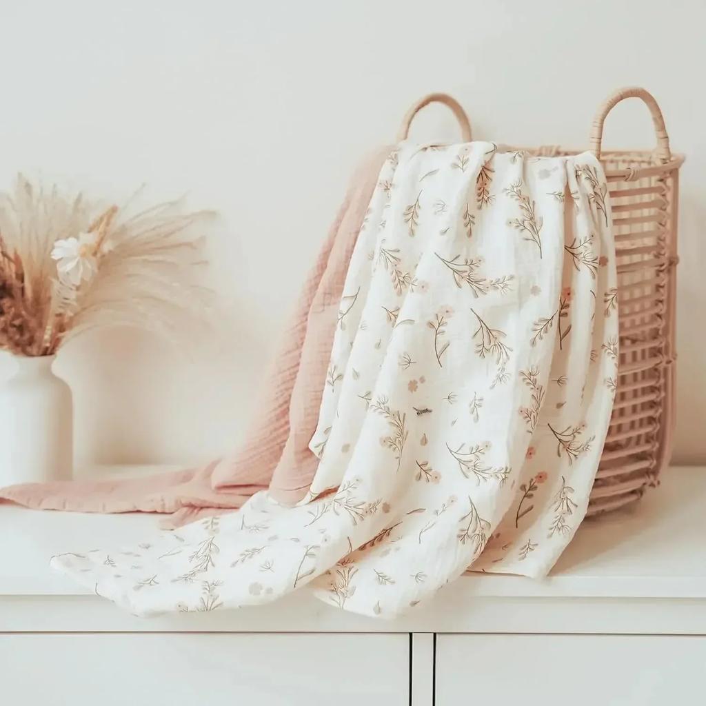 Набор из 3 штук Хлопковый муслиновый пеленальный плед Набор одеял для мальчиков девочек Подарки для новорожденных Одеяла для коляски Детское постельное белье Детское пеленание