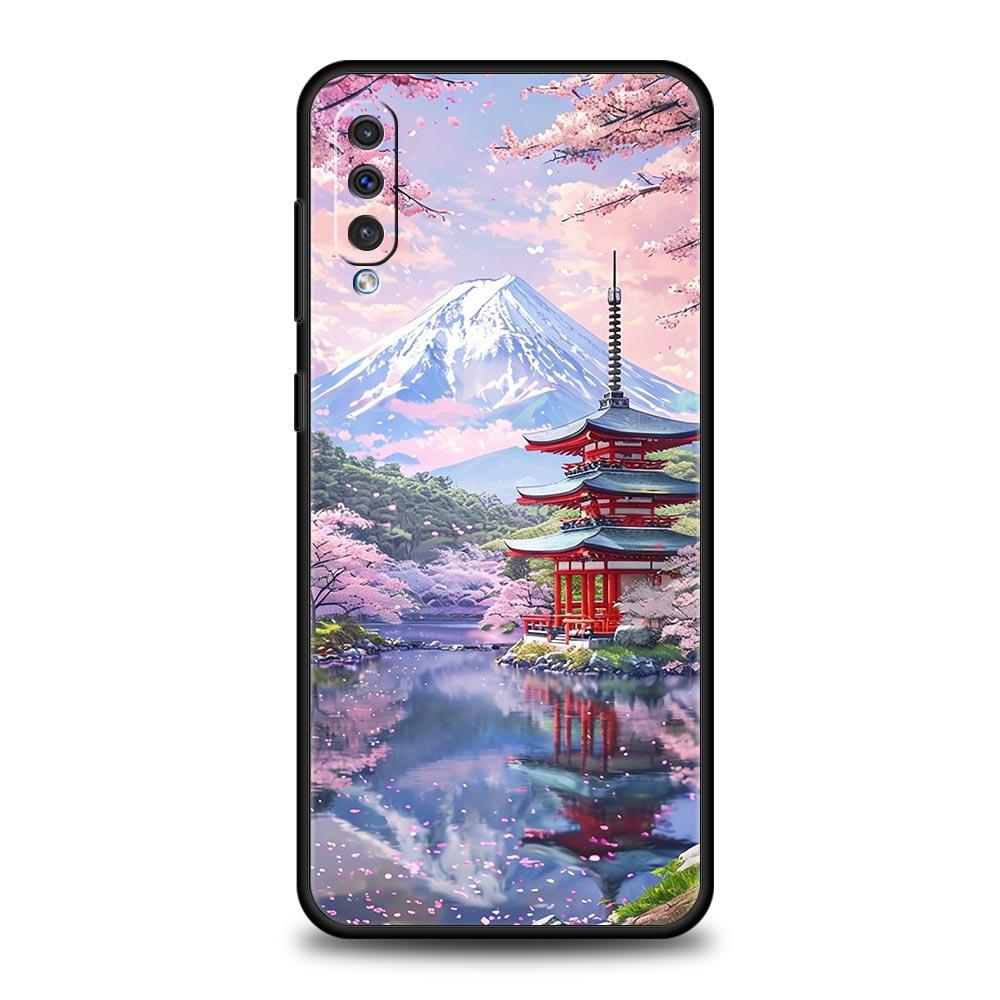 Розовый горный закат Чехол для телефона для Samsung Galaxy A56 A36 A26 A16 A34 A24 A42 A22 A20 A12 A40 A30 A10 5G Мягкий ТПУ Чехол-оболочка