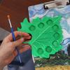 Green Leaf Watercolor Palette Reusable Mixing Tray Portable Drawing Tool  Oil Paint