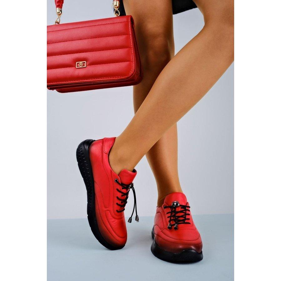 Женская повседневная обувь из натуральной кожи, кроссовки