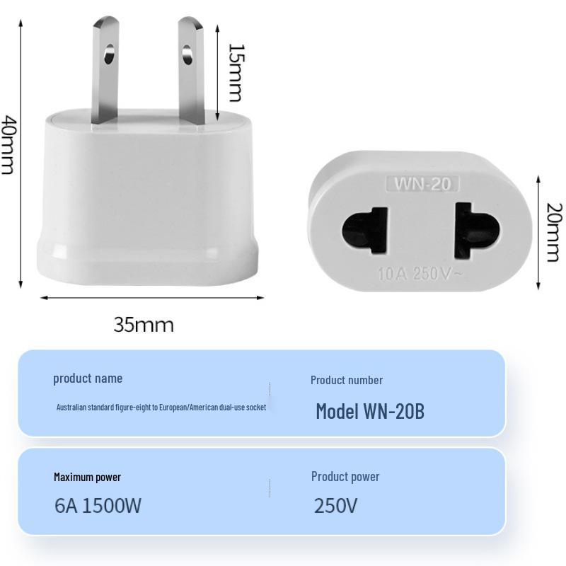 Универсальный переходник для розеток - Адаптер для стандартов ЕС, США, KR, RU