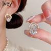 Минималистичные нишевые модные полые серьги-цветы Ivey