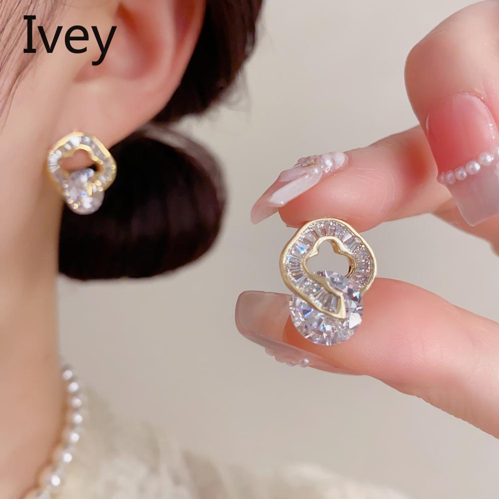 Минималистичные нишевые модные полые серьги-цветы Ivey