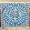 Indian Mandala Rectangle Flower Peacock Tapestry Wall Hanging Bohemia Beach Throw Towel Hippie Bedspread Tablecloth