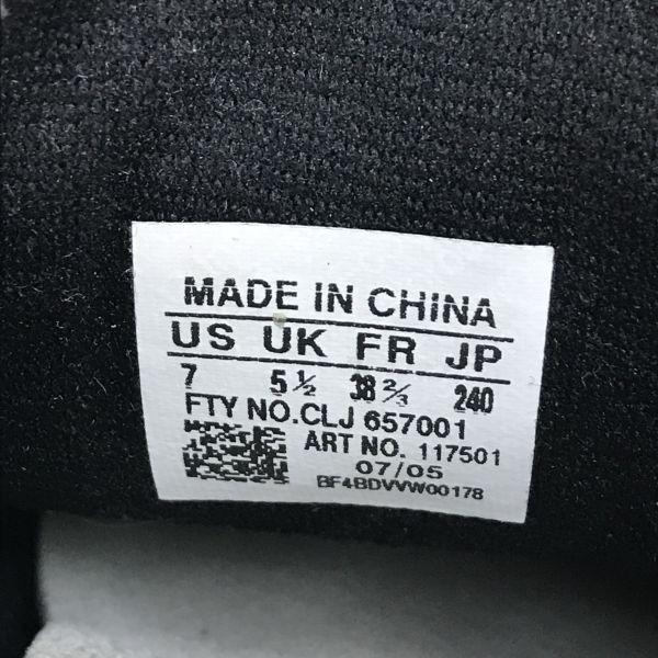 Adidas Кеды OKAPI из замши с низким вырезом Женские 24.0 Черные Голубые Кроссовки(ИСПОЛЬЗОВАЛ)